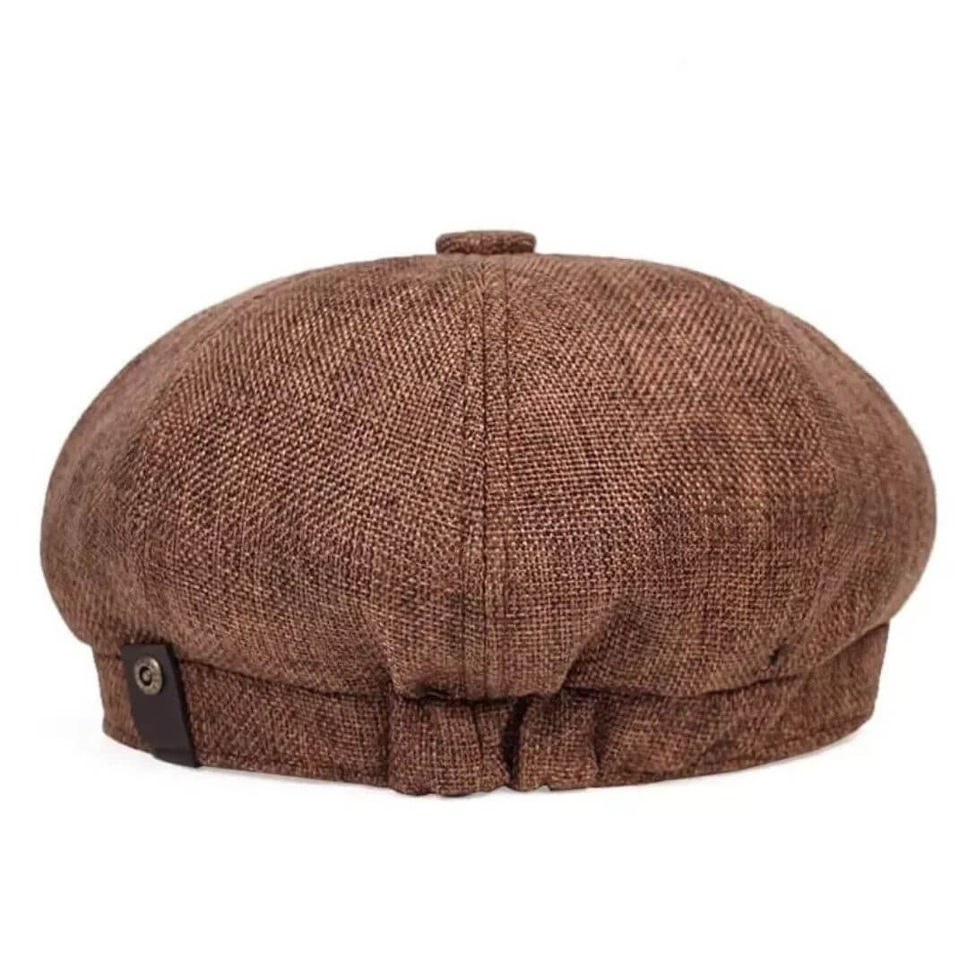 Textured Cotton Newsboy Cap | PHOENIX