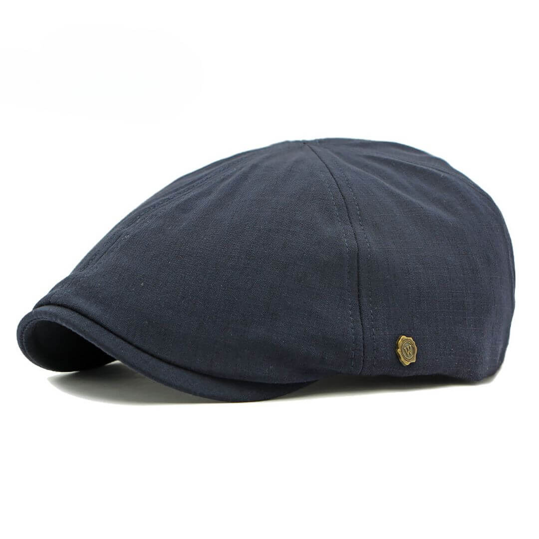 Brushed Cotton Flat Cap | ATLANTA