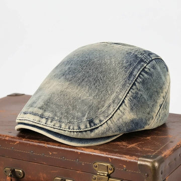 Washed Denim Flat Cap | LEXINGTON