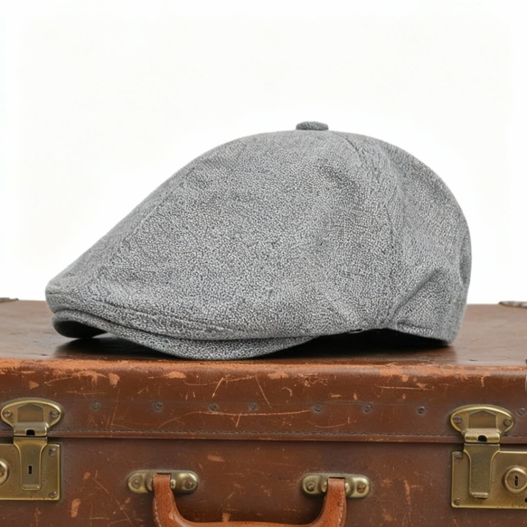 Linen Blend Flat Cap | MUNICH
