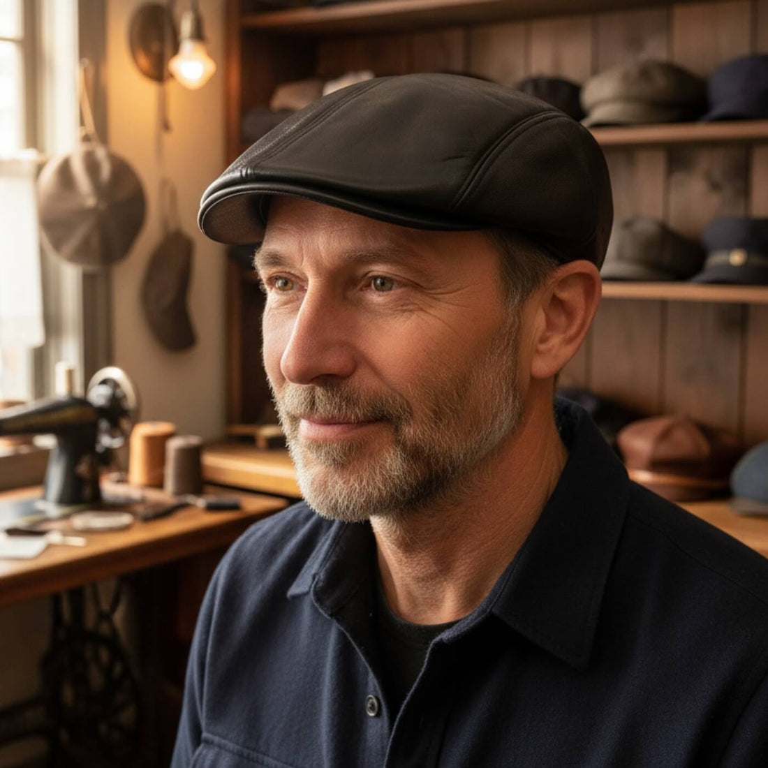 Leather Ivy Cap | FRESNO