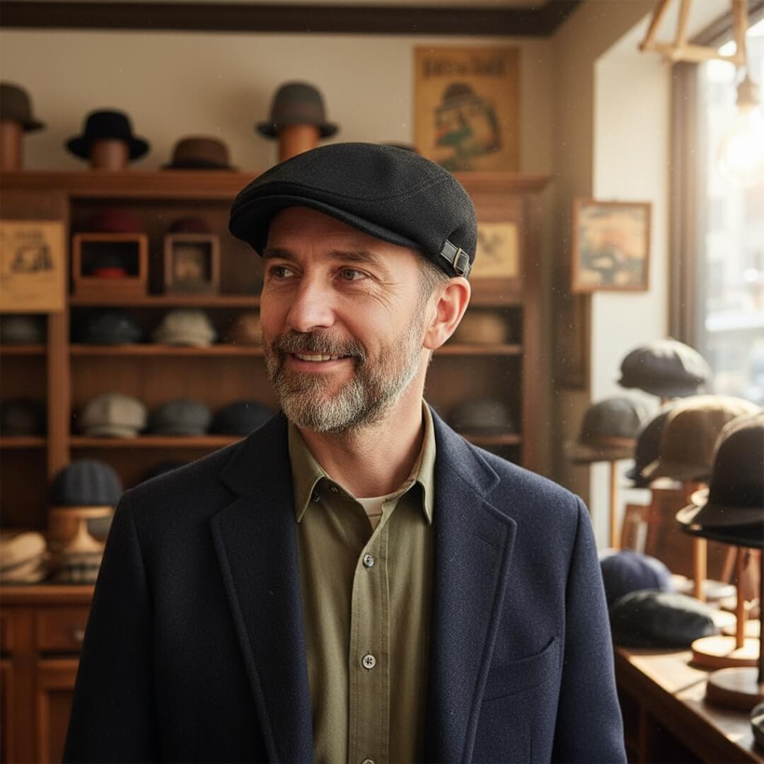 Wool-Blend Flat Cap | NAPLES