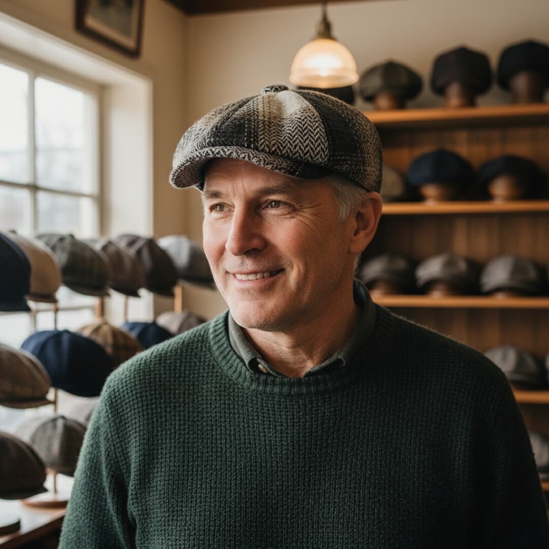 Wool Blend Newsboy Cap | CINCINNATI